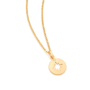 GOLD EIGHT POINT STAR PENDANT