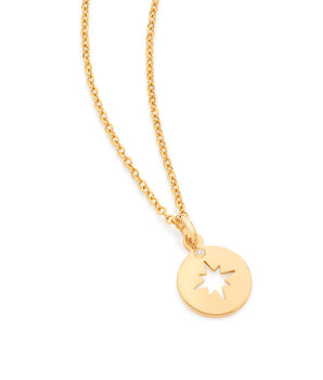 GOLD EIGHT POINT STAR PENDANT