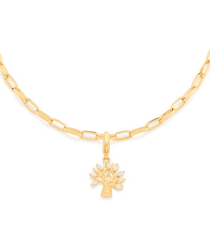 GOLD PENDANT WITH ZIRCONIA