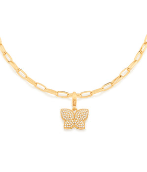GOLD PENDANT WITH ZIRCONIA