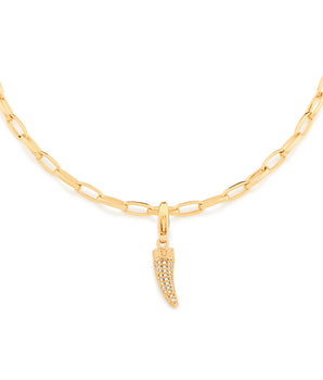 GOLD PENDANT WITH ZIRCONIA