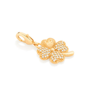 GOLD FOUR LEAF CLOVER PENDANT