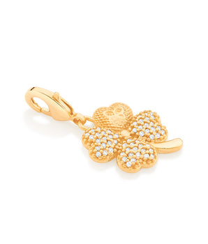 GOLD FOUR LEAF CLOVER PENDANT