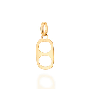 GOLD CAN TAB PENDANT