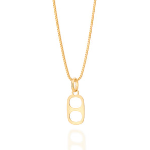 GOLD CAN TAB PENDANT