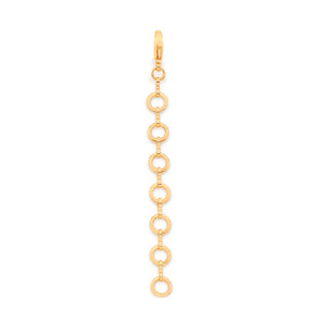 GOLD CIRCLES LONG PENDANT