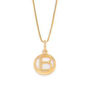 GOLD COUNTRY STYLE LETTER PENDANT