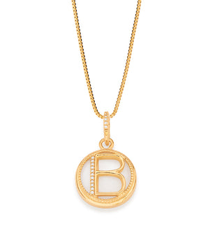 GOLD COUNTRY STYLE LETTER PENDANT