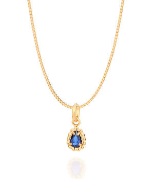 GOLD JOY PENDANT IN BLUE