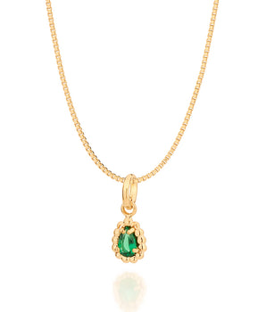 GOLD JOY PENDANT IN GREEN