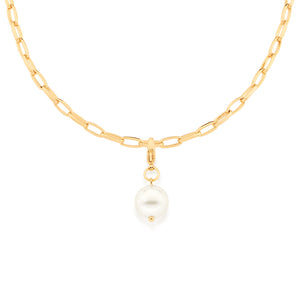 GOLD SINGLE PEARL PENDANT