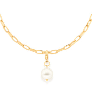 GOLD SINGLE PEARL PENDANT