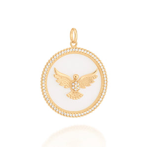 GOLD HOLY SPIRIT MEDAL PENDANT