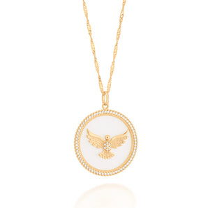 GOLD HOLY SPIRIT MEDAL PENDANT