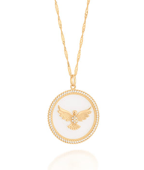 GOLD HOLY SPIRIT MEDAL PENDANT