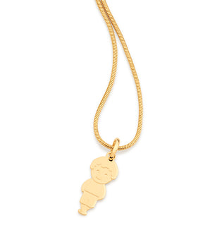 GOLD SOLID BOY PENDANT