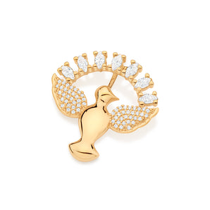 GOLD STUDDED HOLY SPIRIT PENDANT