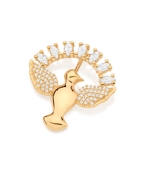 GOLD STUDDED HOLY SPIRIT PENDANT