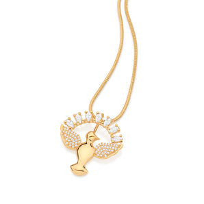 GOLD STUDDED HOLY SPIRIT PENDANT
