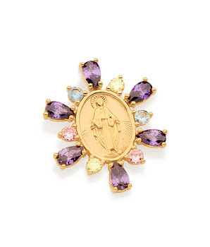 GOLD OUR LADY OF GRACE PENDANT