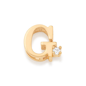 GOLD SPARKLE LETTER PENDANT