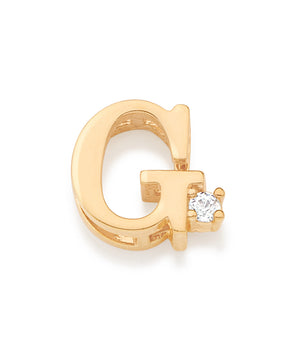 GOLD SPARKLE LETTER PENDANT