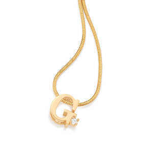 GOLD SPARKLE LETTER PENDANT