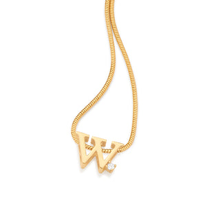 GOLD SPARKLE LETTER PENDANT