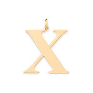 GOLD MODERN MAXI LETTER PENDANT