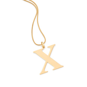 GOLD MODERN MAXI LETTER PENDANT