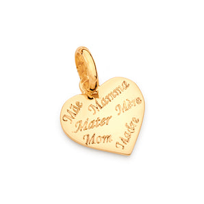 GOLD MULTIPLE LANGUAGES MOM PENDANT