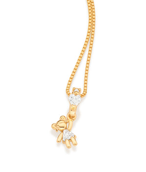 GOLD HANGING GIRL PENDANT