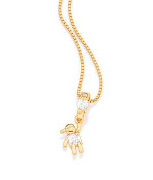 GOLD HANGING BOY PENDANT