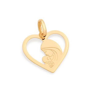 GOLD A Mothers day HUG PENDANT