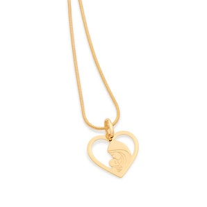 GOLD A Mothers day HUG PENDANT