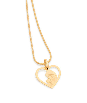 GOLD A Mothers day HUG PENDANT