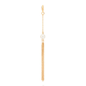GOLD DANGLY PEARL PENDANT