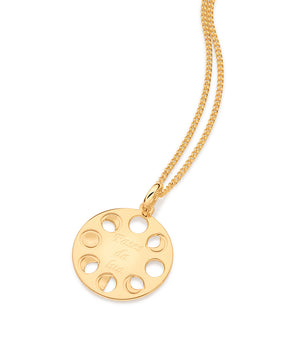 GOLD MOON PHASES PENDANT