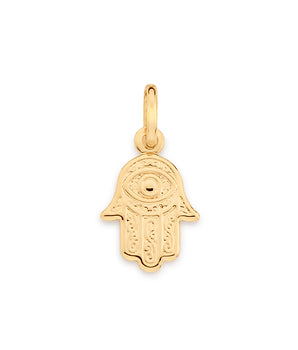 GOLD HAMSA HAND PENDANT