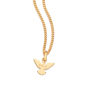 GOLD HOLY SPIRIT PAZ (PEACE) PENDANT