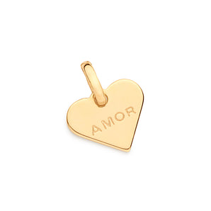 GOLD HEART AMOR (LOVE) PENDANT