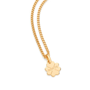 GOLD FOUR LEAF CLOVER SORTE (LUCK) PENDANT