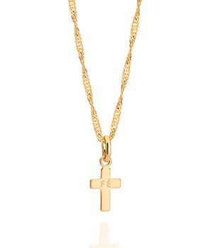 GOLD FÉ (FAITH) CROSS PENDANT
