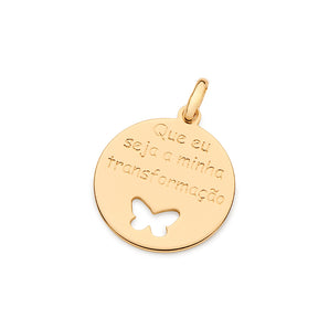 GOLD TRANSFORMATION CIRCLE PENDANT