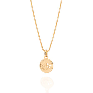 GOLD BUTTERFLY INITIAL PENDANT