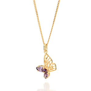 GOLD DELICATE BUTTERFLY PENDANT