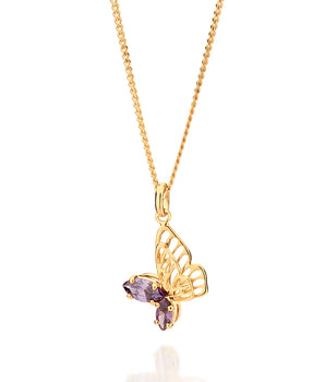 GOLD DELICATE BUTTERFLY PENDANT