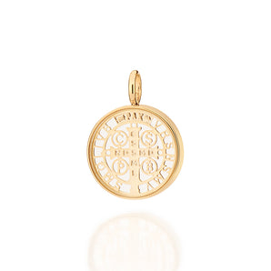 GOLD SAINT BENEDICT PENDANT