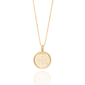 GOLD SAINT BENEDICT PENDANT