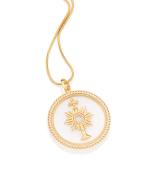 GOLD SACRED SACRAMENT MAXI PENDANT
